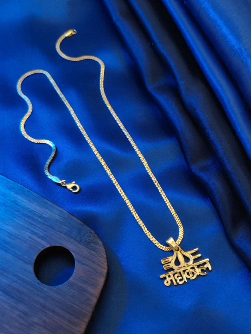 Golden Mahakal Necklace