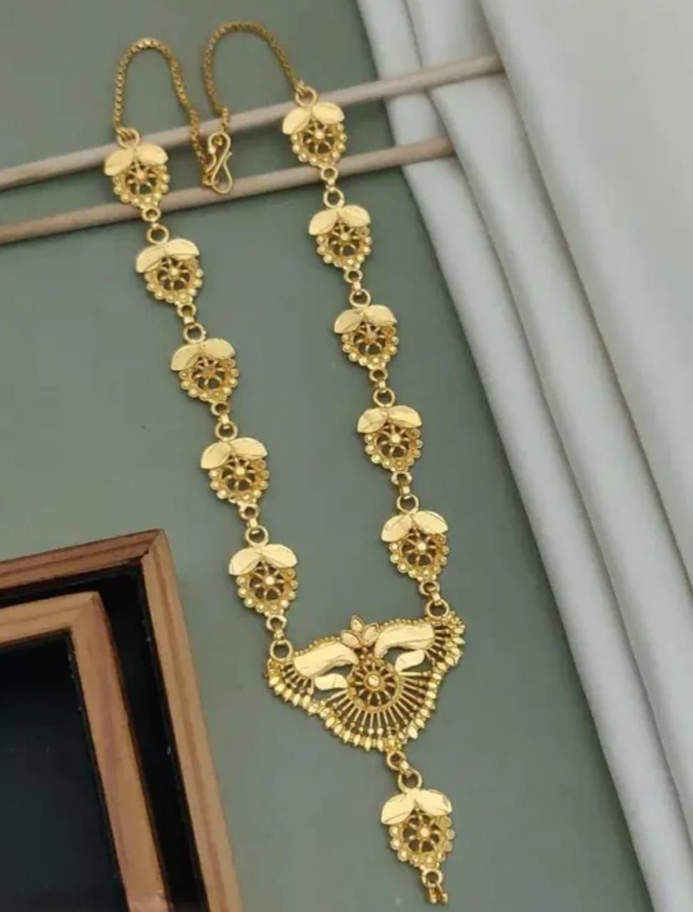 Golden Romance Layered Heart Necklace