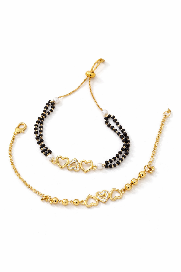 Stylish Multi-Line Gold Bracelet for Women