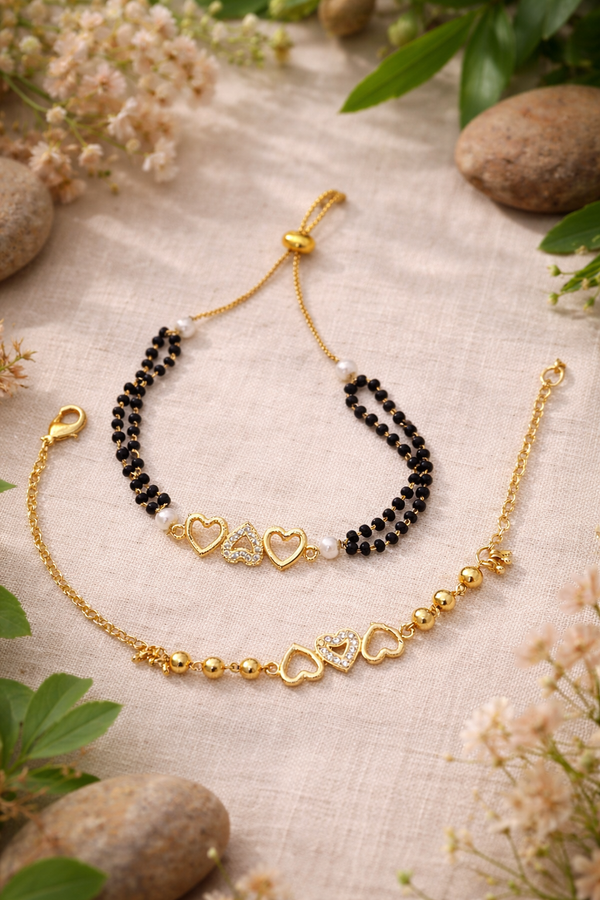 Stylish Multi-Line Gold Bracelet for Women