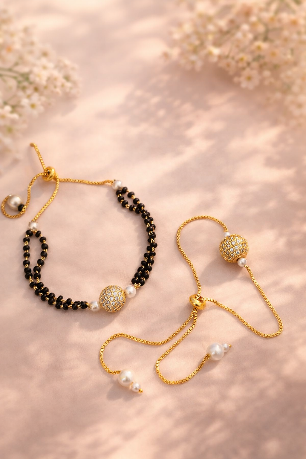 Classic Gold Plated Stone Bracelet