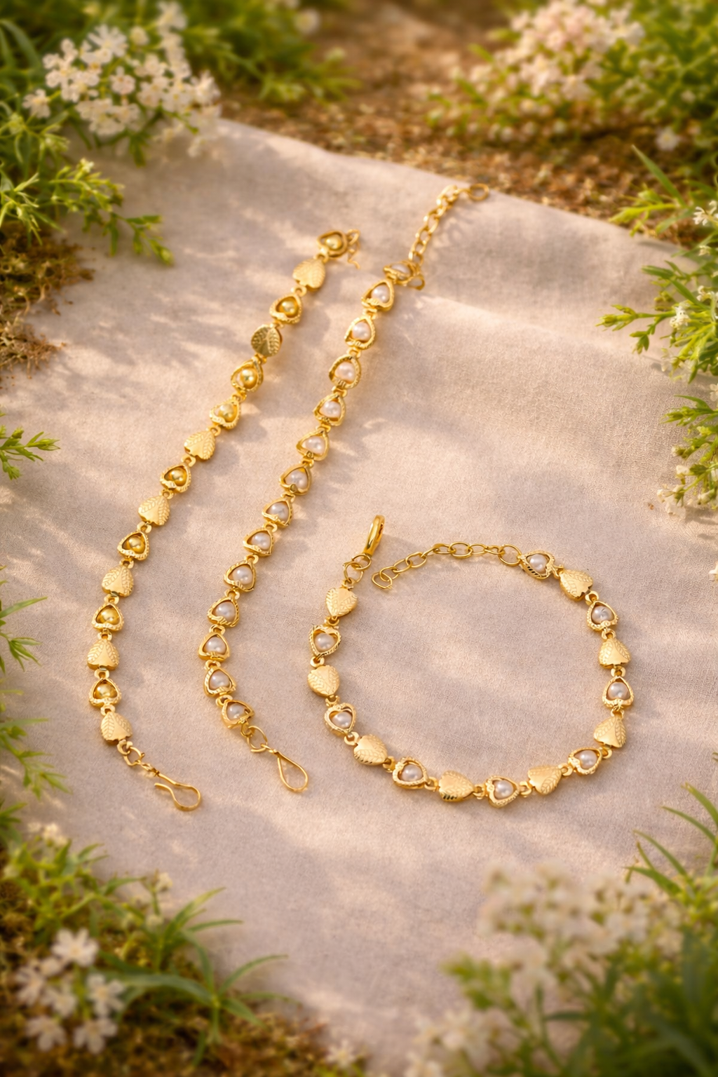 Designer Slim Gold Chain Bracelet