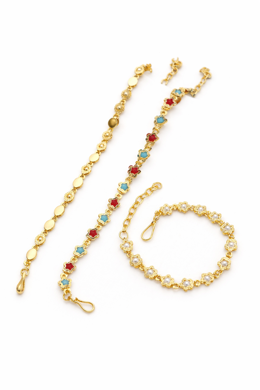Graceful Multi-Strand Gold Bracelet