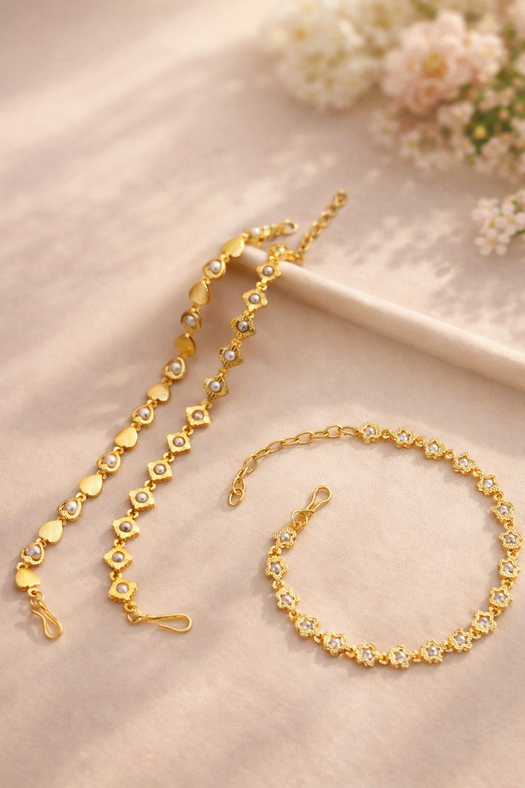 Ethnic Fusion Gold Link Bracelet