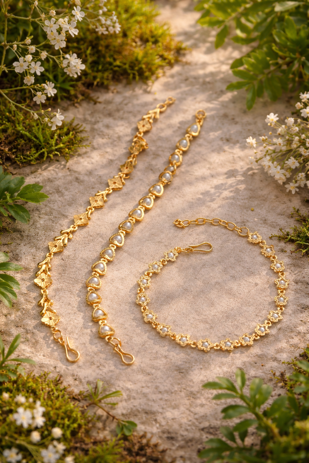 Fashionable Multi-Layer Gold Bracelet