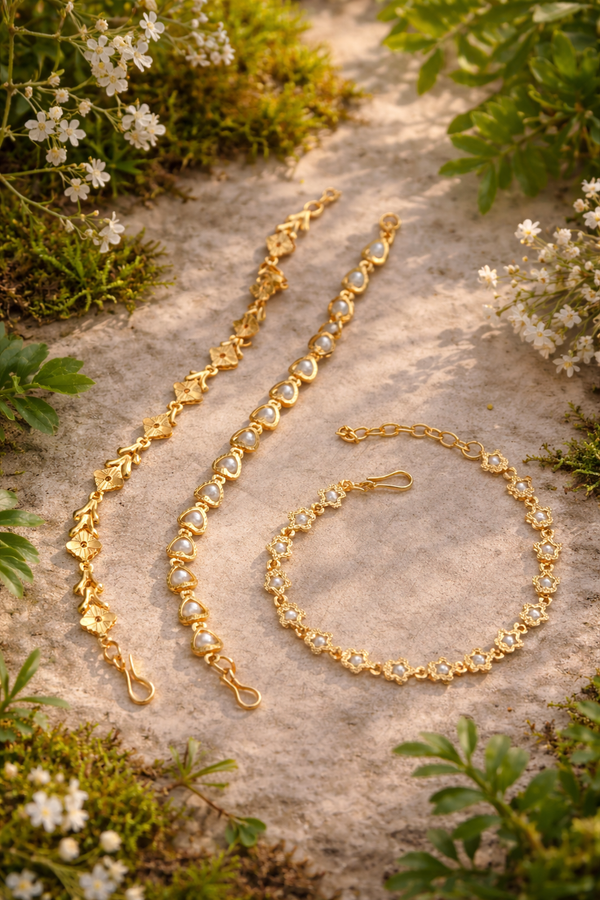 Fashionable Multi-Layer Gold Bracelet