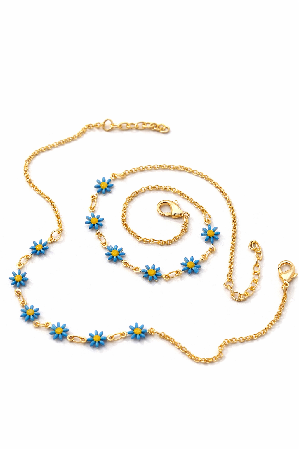 Golden Daisy Charm Anklet