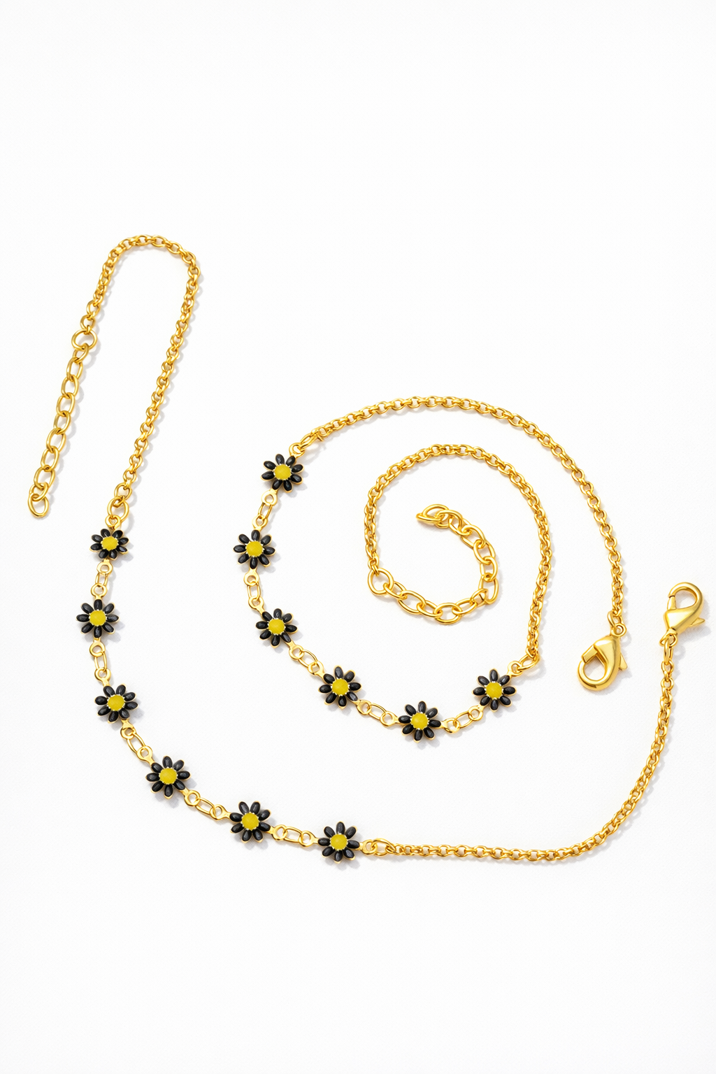 Elegant Daisy Link Anklet