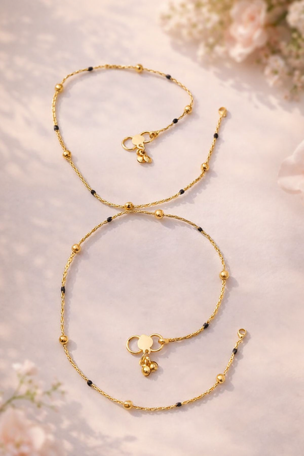 Golden Blossom Anklet