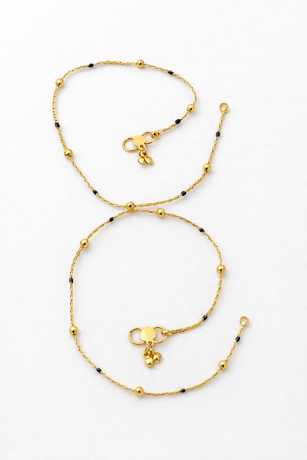 Golden Blossom Anklet