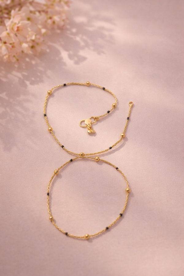 Golden Blossom Anklet