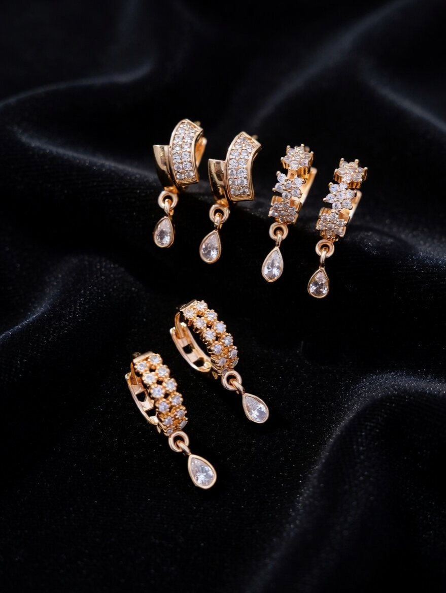 Golden Aura Designer Danglers