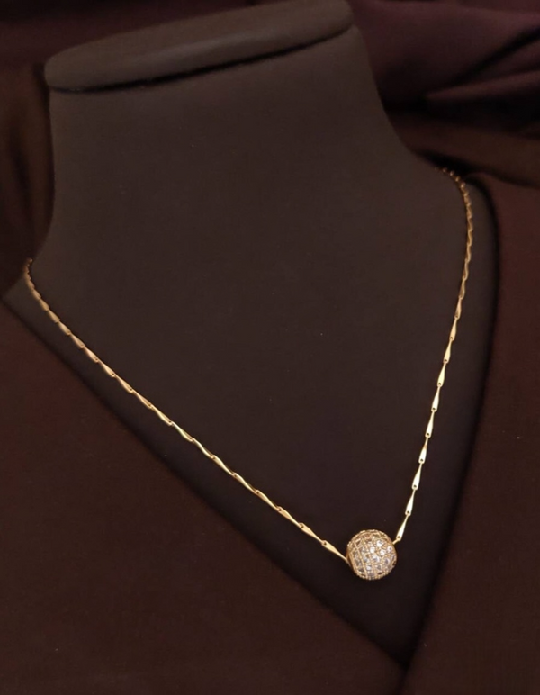 Golden Trio Heart Statement Necklace