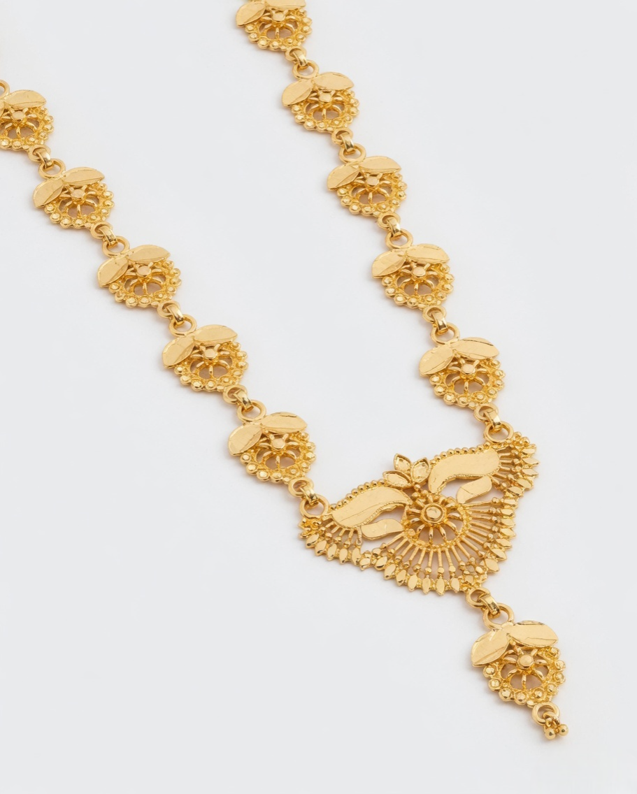 Golden Romance Layered Heart Necklace