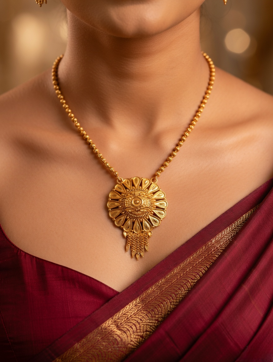 Timeless Gold & Black Beaded Mangalsutra