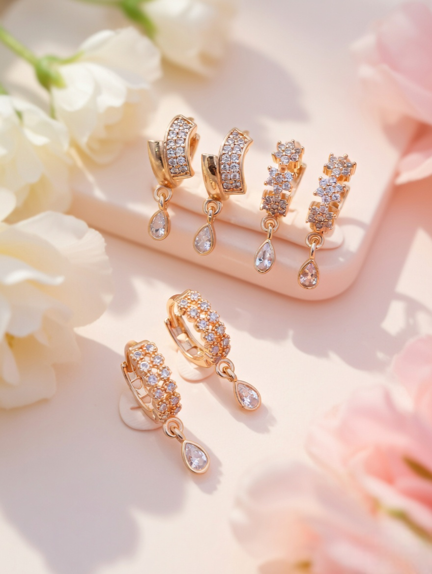 Golden Aura Designer Danglers