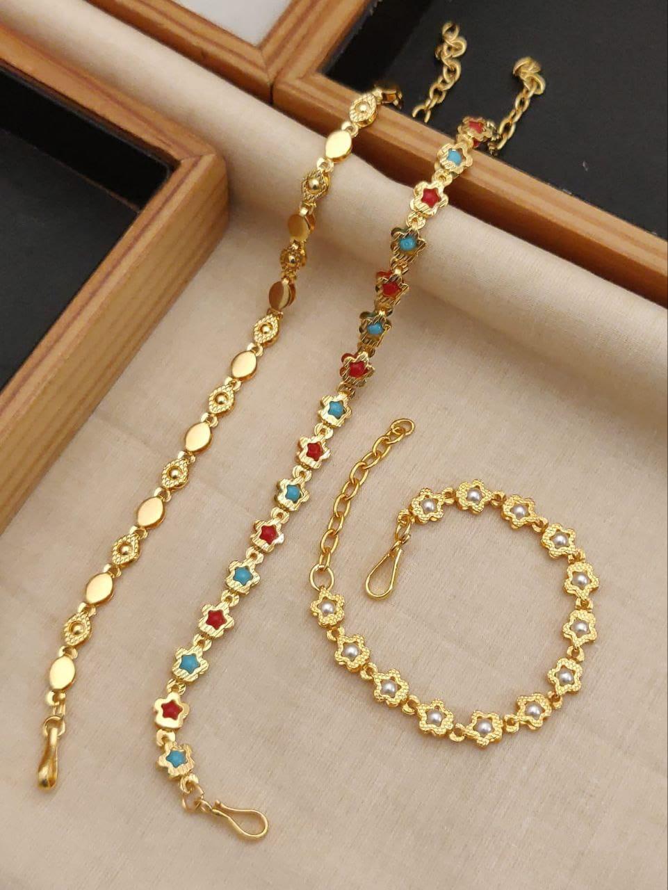 Graceful Multi-Strand Gold Bracelet