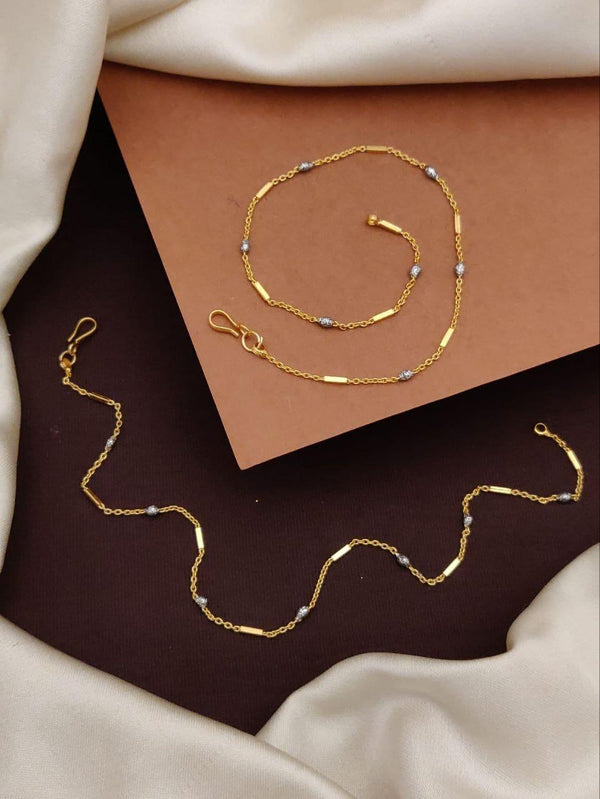 Golden Petal Anklet