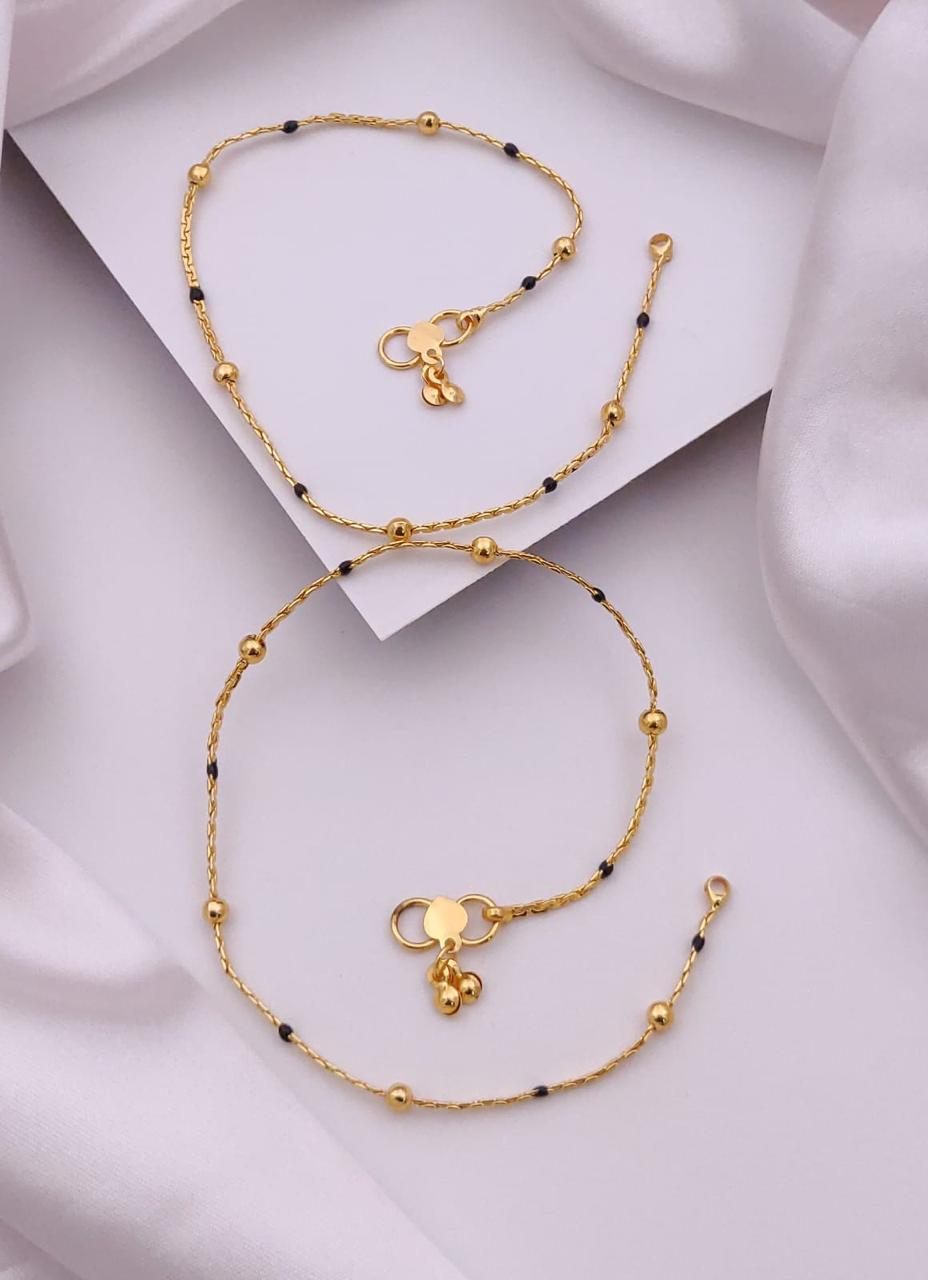 Golden Blossom Anklet