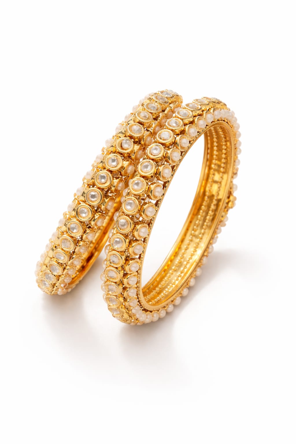 Premium Gold Plated Crystal Bangles