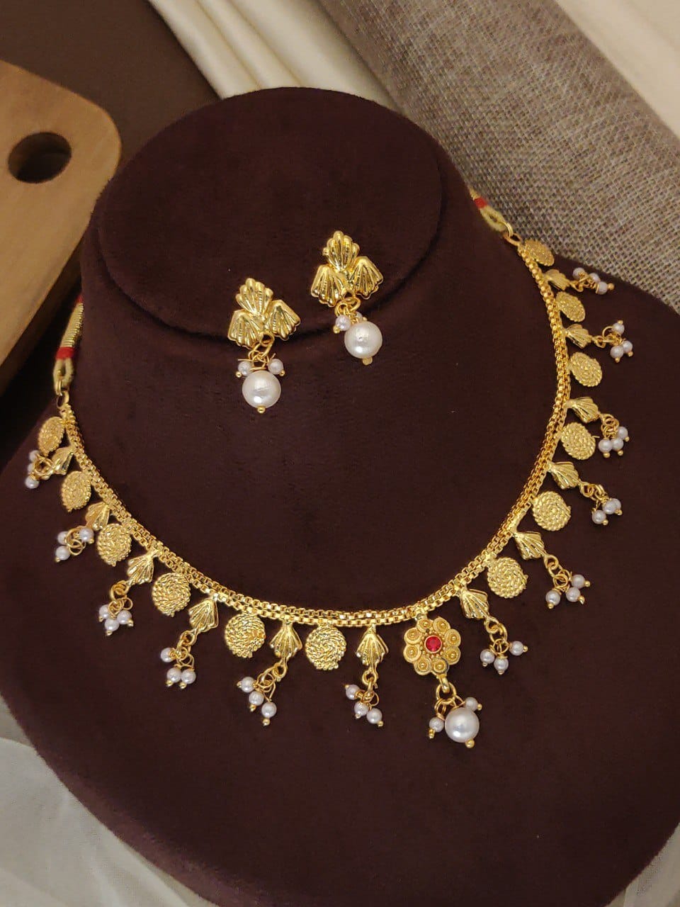 Golden Affection Charm Necklace