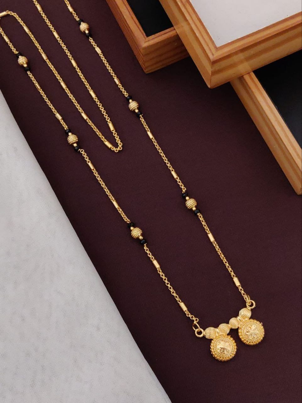 Vintage Style Gold & Pearl Mangalsutra