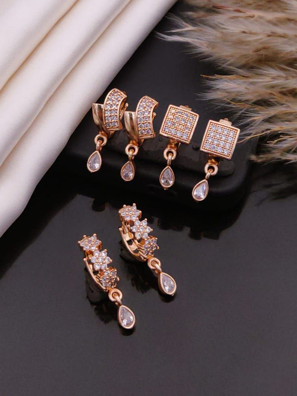 Golden Bloom Leaf Style Earrings