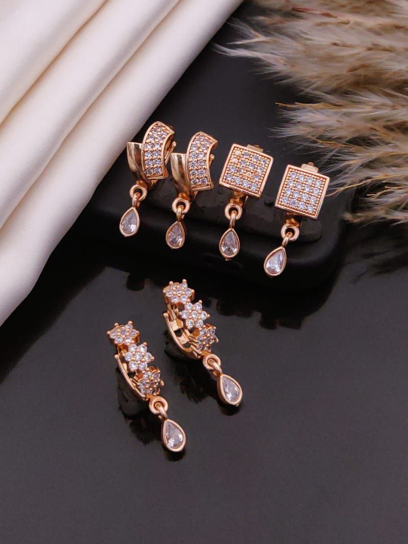 Golden Bloom Leaf Style Earrings