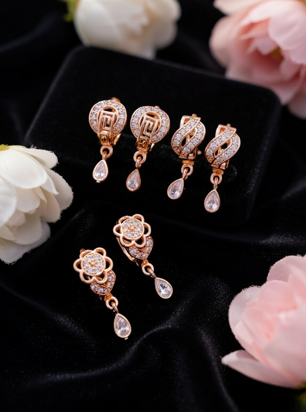Majestic Shine Designer Gold Earrings