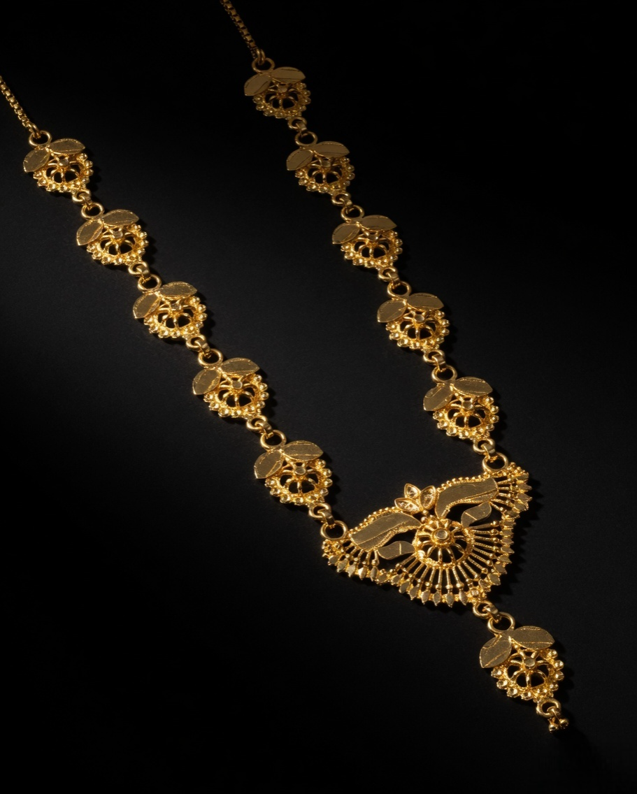 Golden Romance Layered Heart Necklace