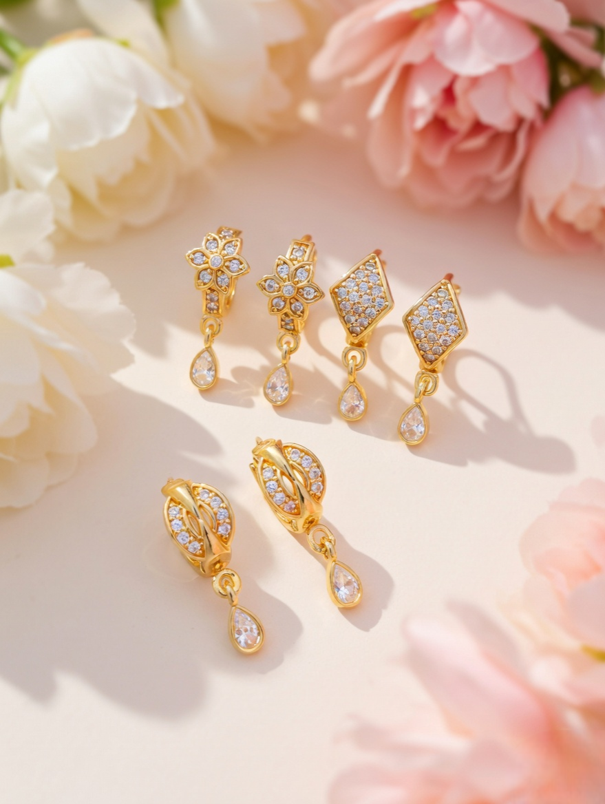 Royal Heritage Gold Statement Earrings
