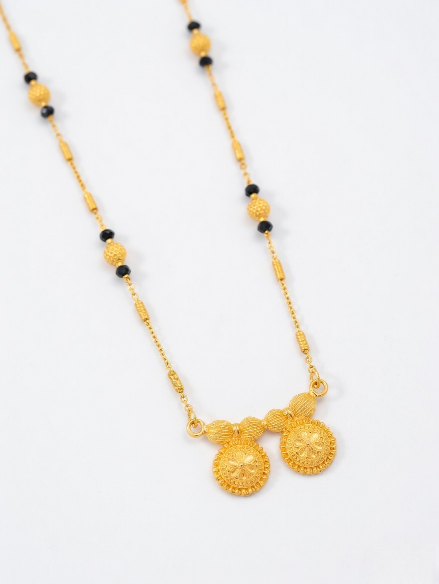 Vintage Style Gold & Pearl Mangalsutra