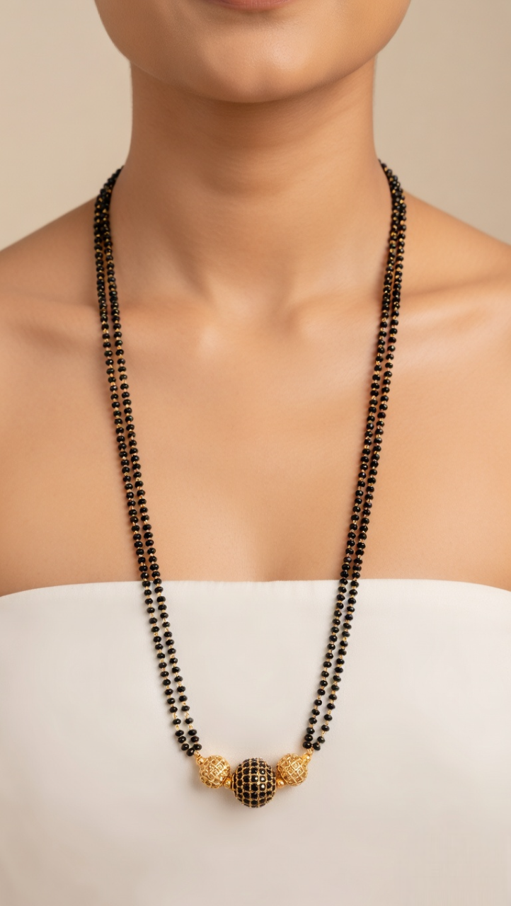 Graceful Pearl Accent Mangalsutra