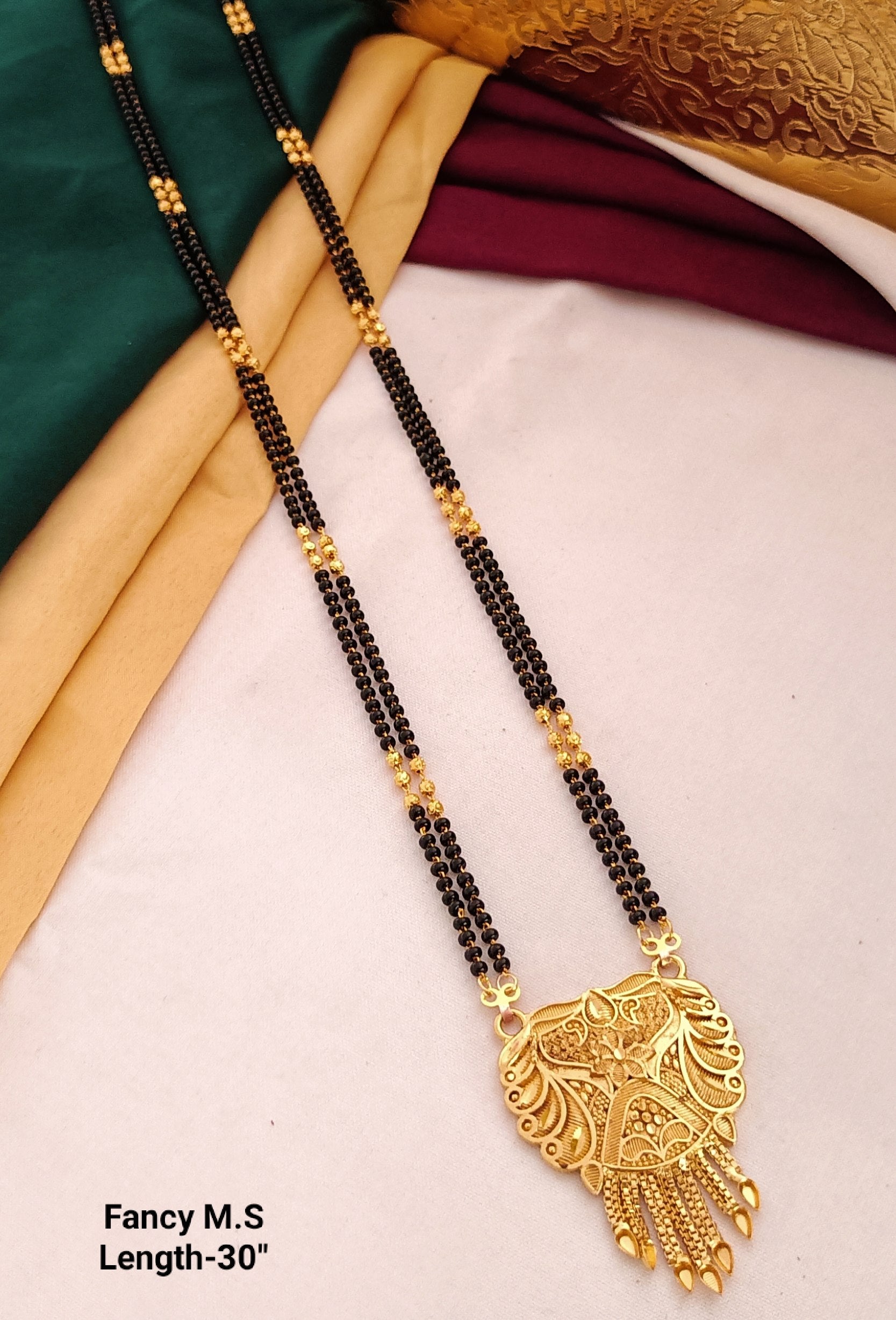 Ethnic Fusion Black Bead Mangalsutra