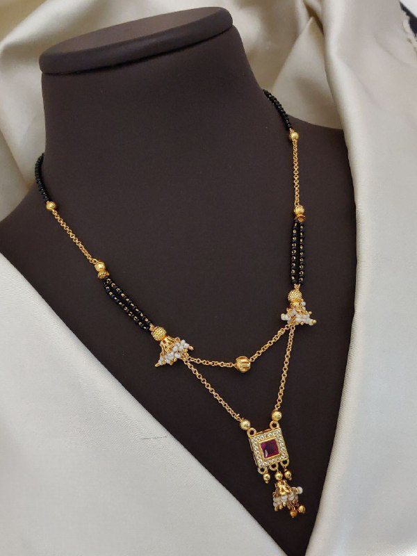 Royal Ruby Drop Mangalsutra
